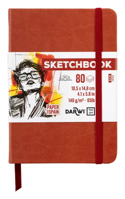 DFY Sketchbook A6 80F 140g - Terracotta - New