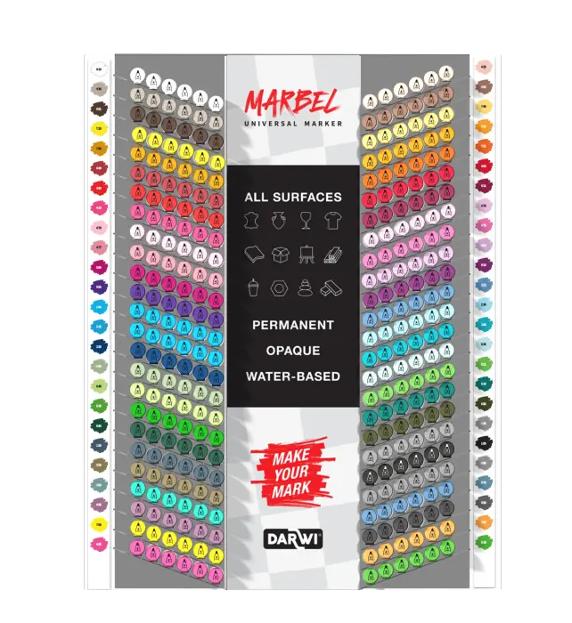 MARBEL Présentoir de Comptoir en Métal AVEC MACHANDISE L49 x P13 xH62,5 cm (Pointe 4mm) - Assortiment