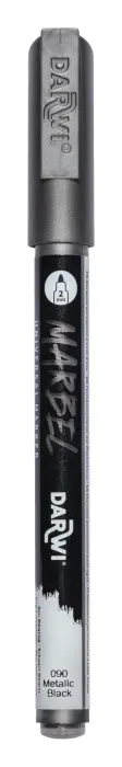 MARBEL Marqueur Universel Pointe Conique Fine 2mm - Noir métallisé