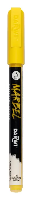 MARBEL Marqueur Universel Pointe Pointue Extra Fine 0,7mm - jaune soleil