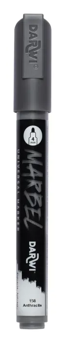 MARBEL Marqueur Universel Pointe Ronde Médium 4mm - Anthracite