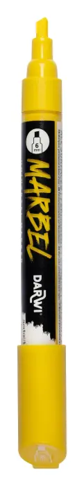 MARBEL Marqueur Universel Pointe Biseau Médium 6mm - jaune soleil