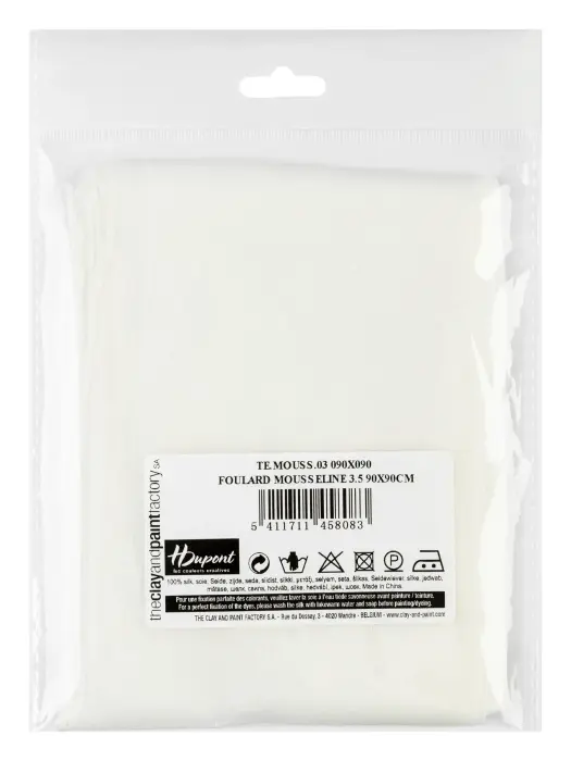 Rouleau 45m Mousseline soie 4.5 - L114cm - Blanc