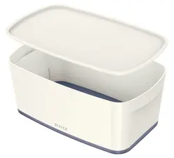 LEITZ Boîte de rangement My Box, 5 litres, blanc / gris