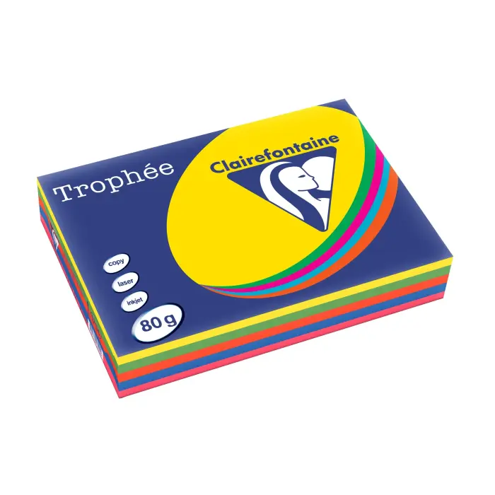 TROPHEE INTENSE A4 80G RAM 500F C.5 - Assorties Intensives