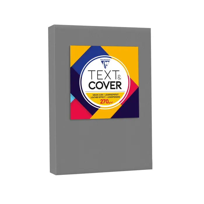 TXT&COV CUIR A4 270G RAM 100F C.5 - Gris ardoise