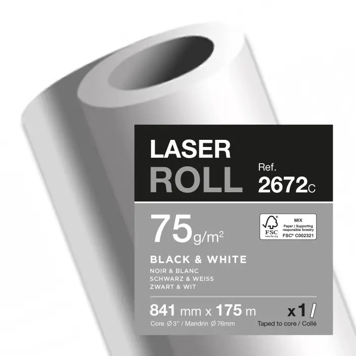 BBX LASER 75G LZ 841mm x 175m COLLEE - Bristol