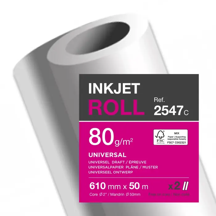 BBX CLAIRJET 400 80G LZ 610 mm x 50m - CJ400 CIE170