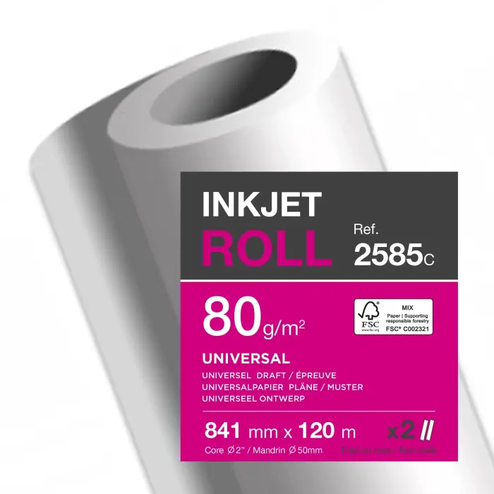 BBX CLAIRJET 400 80G LZ 841mm x 120m - CJ400 CIE170