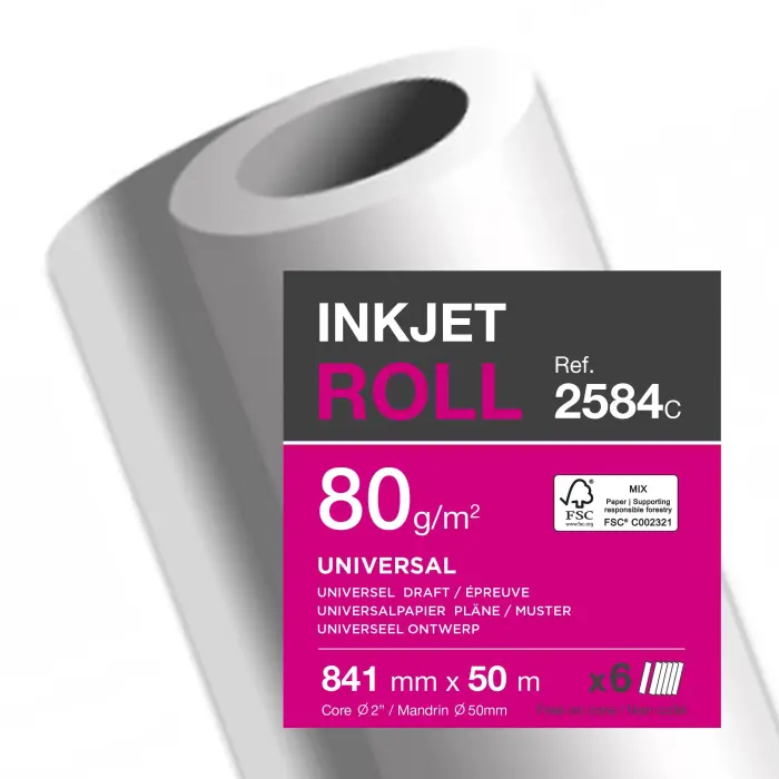 BBX CLAIRJET 400 80G LZ 841mm x 50m - CJ400 CIE170