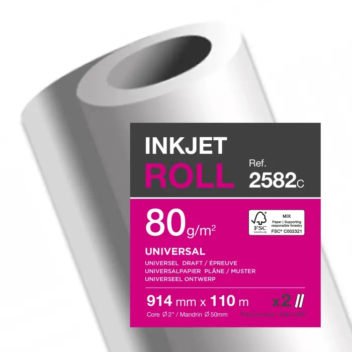 BBX CLAIRJET 400 80G LZ 914 mm x 110m - CJ400 CIE170