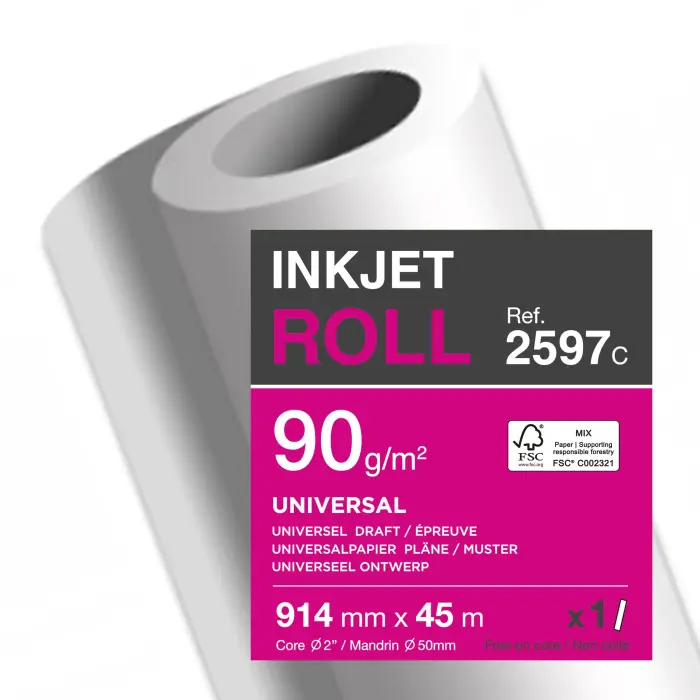 BBX CLAIRJET 400 90G LZ 914mm x 45m C.1 - CJ400 CIE170