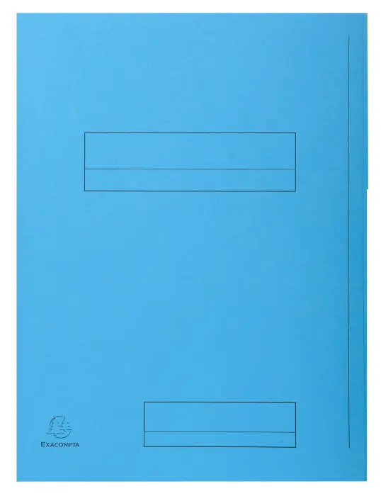 Paquet de 50 chemises imprimées 2 rabats SUPER 210 - 24x32cm - Bleu clair
