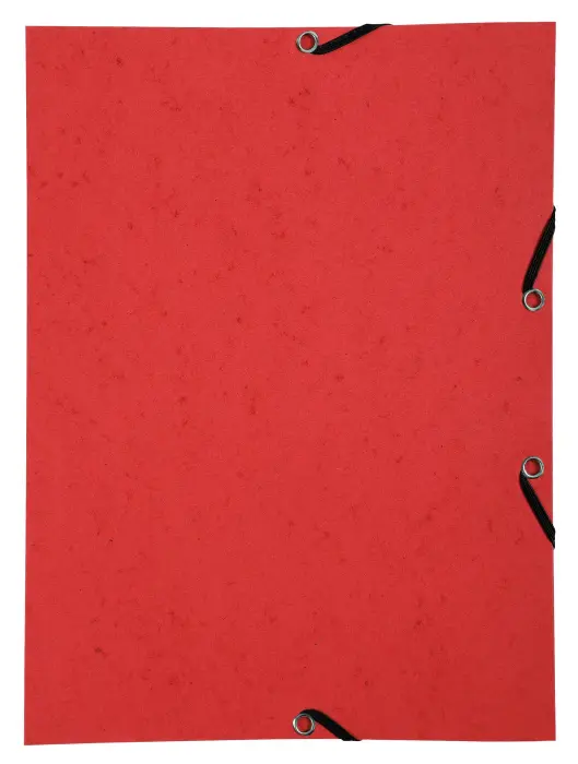 Chemise à élastique sans rabat carte lustrée 350gm2 - A4 - Rouge