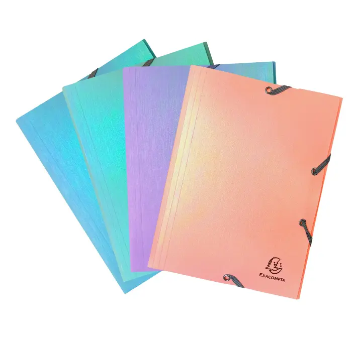 Chemises à élastiques 3 rabats PP Candy Tidy - A5 - Couleurs assorties - New