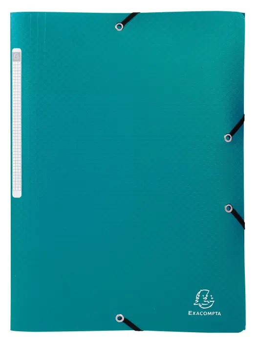 Chemise à élastiques 3 rabats PP OPAK - A4 - Vert foncé