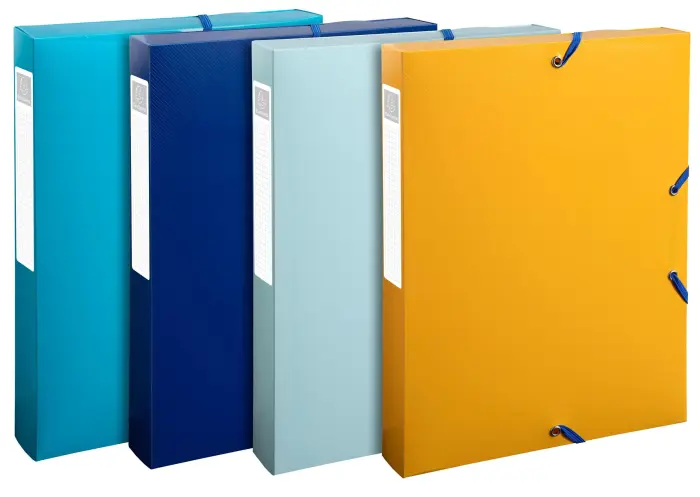 Boîte de classement polypropylène recyclé BeeBlue dos 40mm - A4 - Couleurs assorties