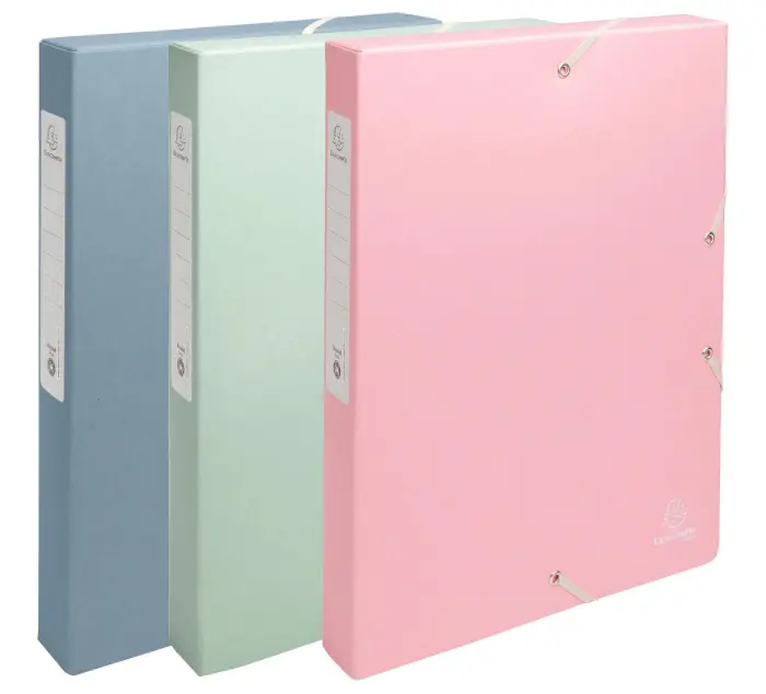 Boîte de classement dos 25mm carte recyclée 600g/m2 Autentik - Couleurs assorties