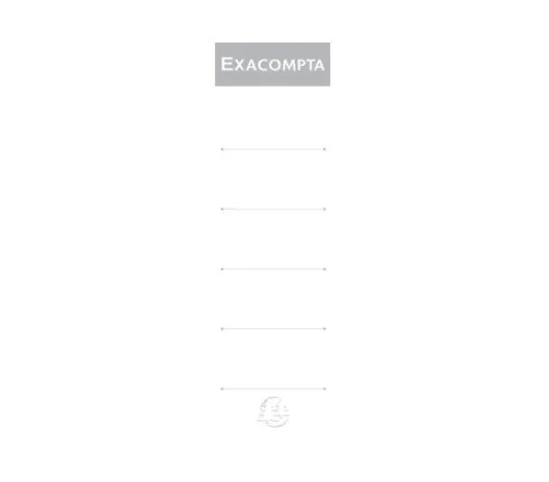 Etiquettes autocollante pour dos de classeur à levier. 70mm de largeur - Blanc