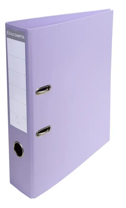 Classeur à levier PVC A4 dos de 70mm. - Lilas
