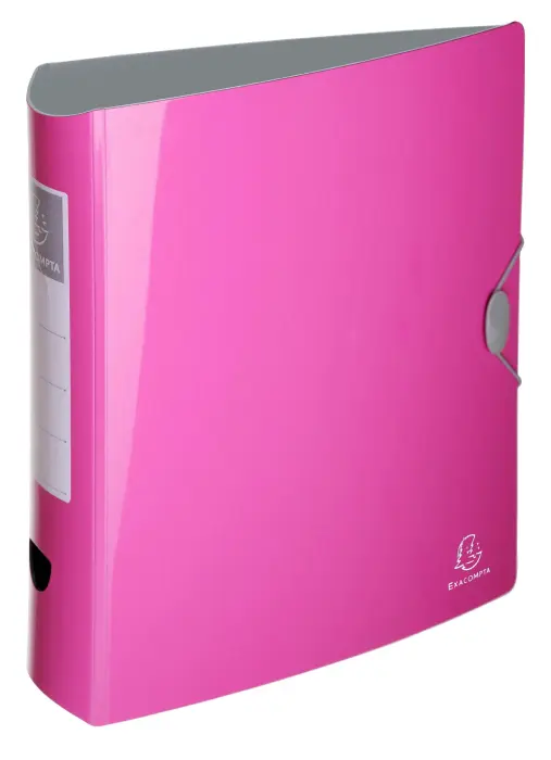 Classeur à levier IDERAMA PP en polypropylène rigide Dos 75mm - A4 - Rose