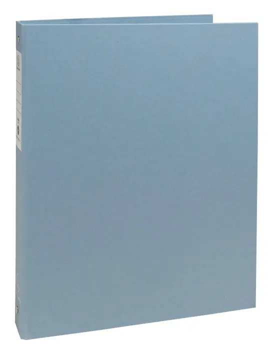 Classeur rigide recyclé 4 anneaux 30mm Autentik - Bleu gris - New