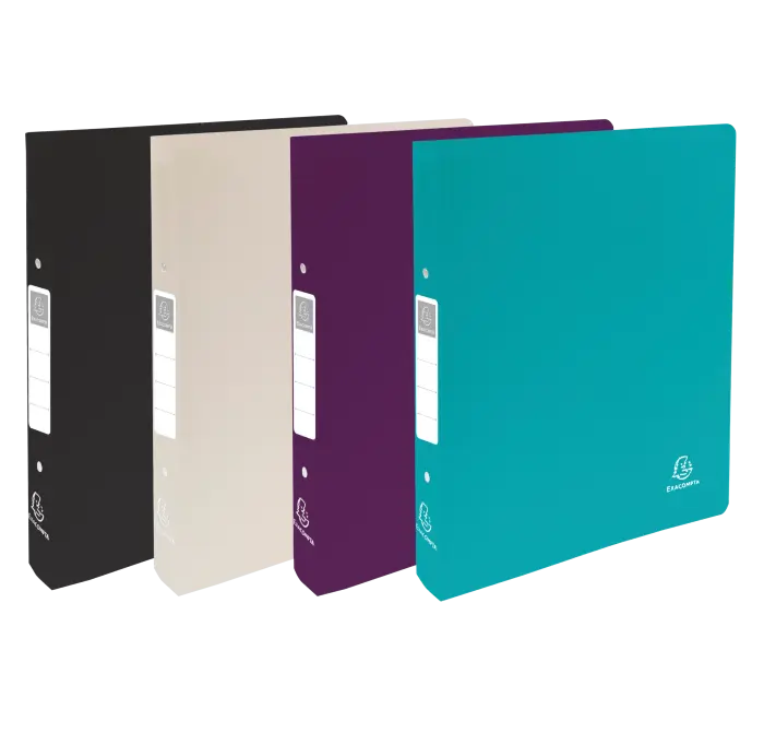 Classeur 2 anneaux 30mm PP recyclé Titane - Couleurs assorties - New