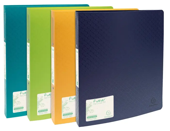 Classeur 2 anneaux 30mm polypropylène 7/10e Forever PP - A4 maxi - Couleurs assorties