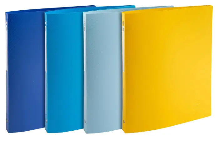 Classeur 4 anneaux 15mm polypropylène recyclé BeeBlue - A4 - Couleurs assorties