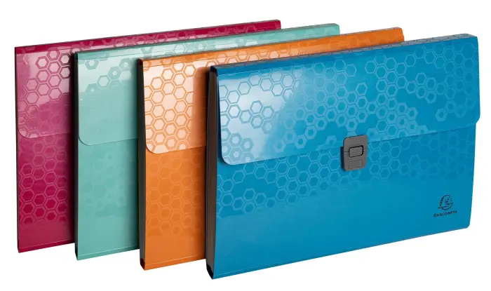Trieur valisette polypropylene recyclé Maïa - A4 - Couleurs assorties