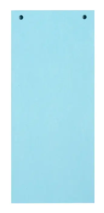 Paquet 100 fiches intercalaires horizontales unies perforées Forever - 105x240mm - Bleu clair