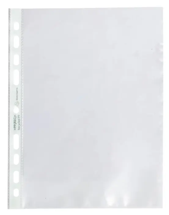 Sachet de 50 pochettes perforées PP recyclé Forever 6/100e - A5 - Translucide