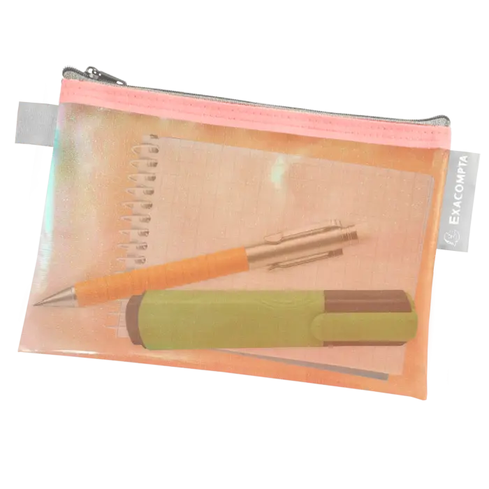 Pochette à fermeture éclair en plastique souple Candy Tidy - A6 - Couleurs assorties - New