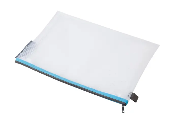 Pochette à fermeture éclair en plastique souple - Couleurs assorties