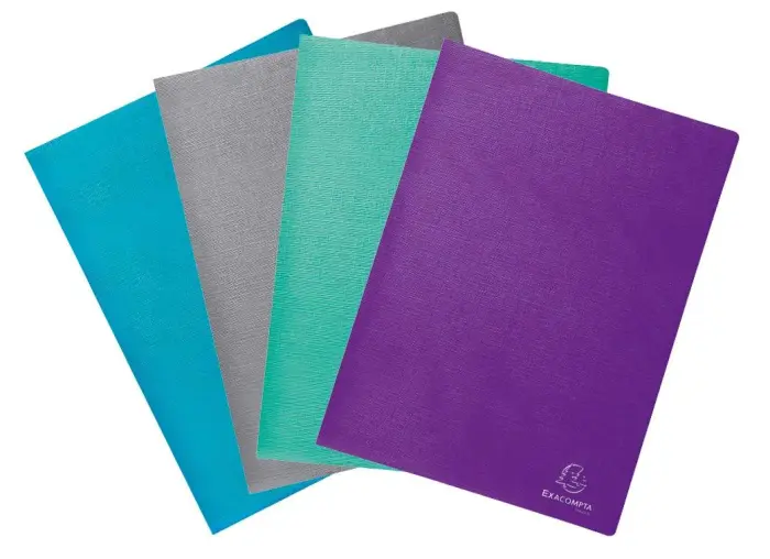 Protège-documents couverture carte semi rigide Teksto 40 vues - A4 - Couleurs assorties