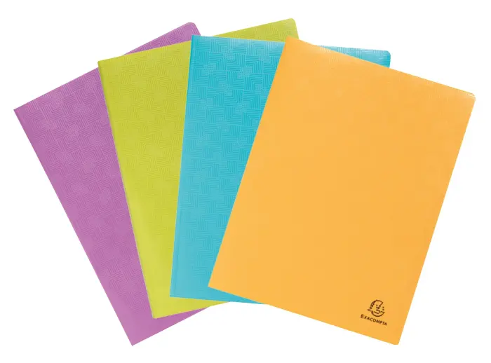 Protège-documents en PP recyclé semi-rigide Pop'N Co - 60 vues - Couleurs assorties