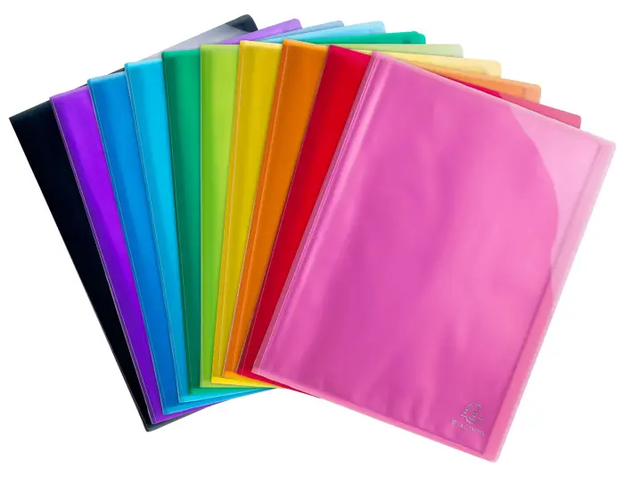 Protège-documents en polypropylène semi rigide IDERAMA PP 40 vues - A4 - Couleurs assorties
