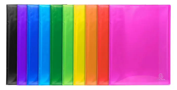 Protège-documents en polypropylène semi rigide IDERAMA PP 60 vues - A4 - Couleurs assorties