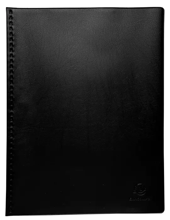 Protège-documents PVC - 20 vues - Vega opaque - A4 - Noir