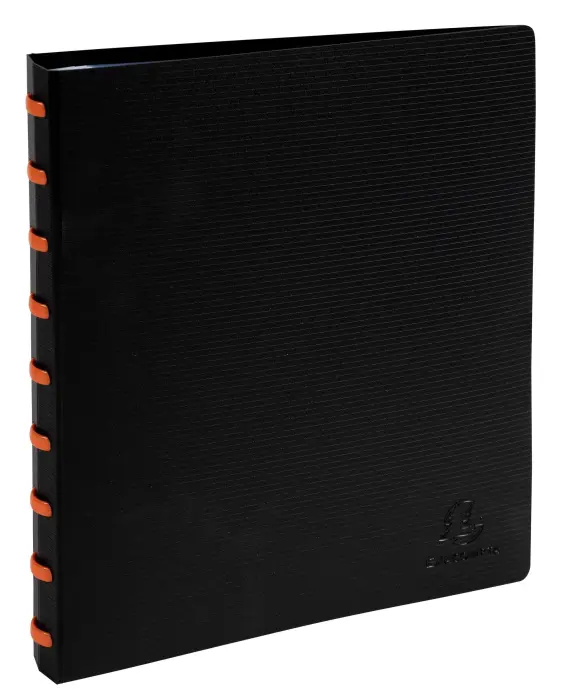 Protège-documents à anneaux avec pochettes détachables - 60 vues Exactive - A5 - Noir