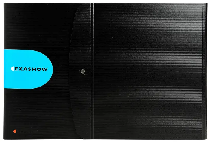 Classeur de présentation Exashow en polypropylène 4 anneaux 30mm Exactive® - A3 - Noir