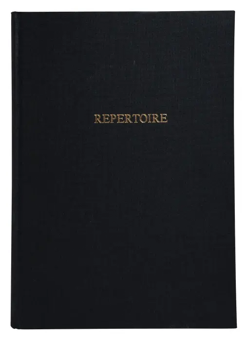 Registre 297X210 Répertoire travers 300 pages - Noir toilé