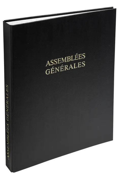 Reliure 4 anneaux 297X210 Assemblées générales - Noir