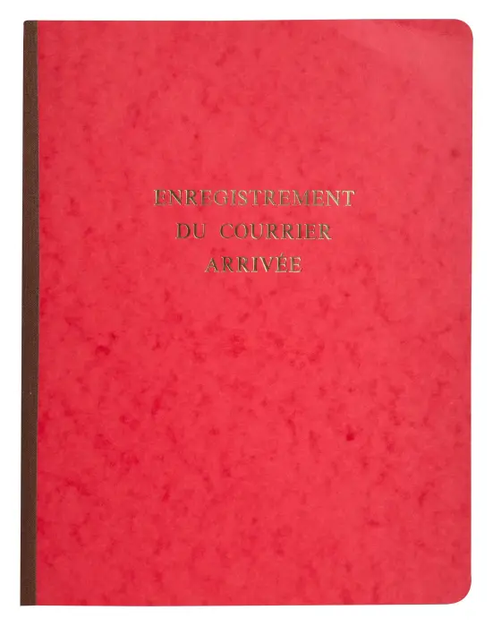 Piqûre 320X240 Courrier arrivée 80 pages - Rouge