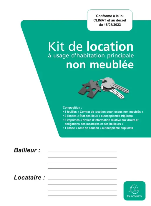 Kit location non meublée - Vert