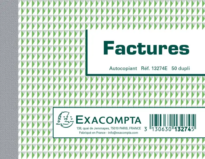 Manifold Factures 10,5x13,5cm 50 feuillets dupli autocopiants