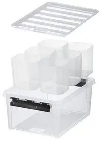 SmartStore Boîte de rangement CLASSIC 14 L + inserts, noir