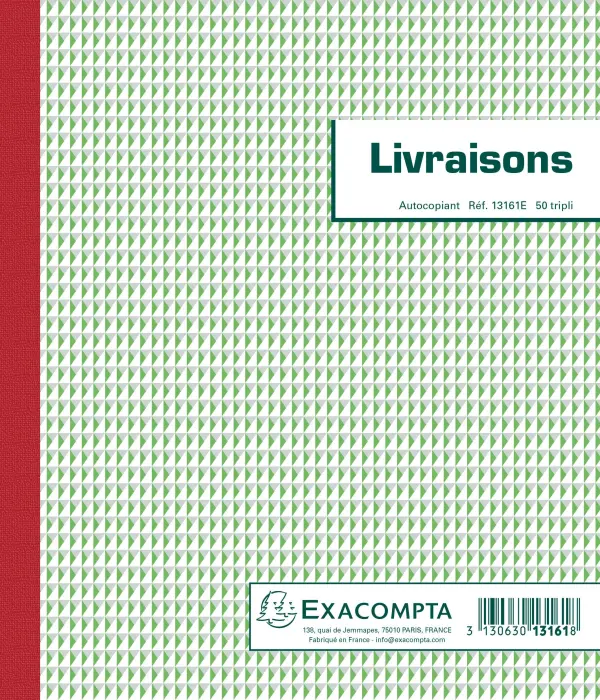 Manifold Livraisons 21x18cm 50 feuillets tripli autocopiants