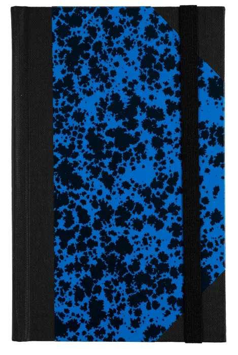 Carnet Marbre 170x110, 192 pages lignées - Bleu