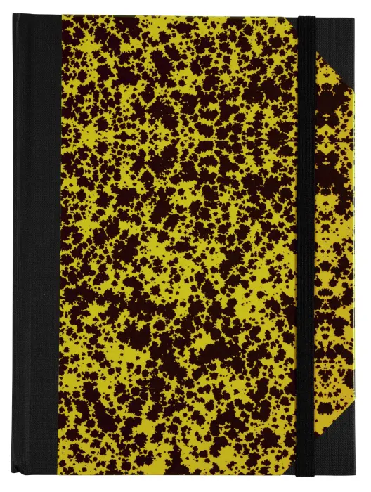Carnet Marbre 220x170, 192 pages lignées - Kaki